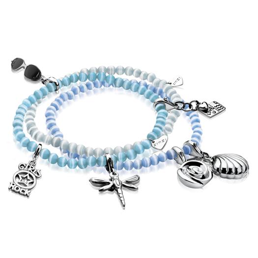 Zinzi Charms rek-armband one-size turquoise CH-A25T (zonder charms)