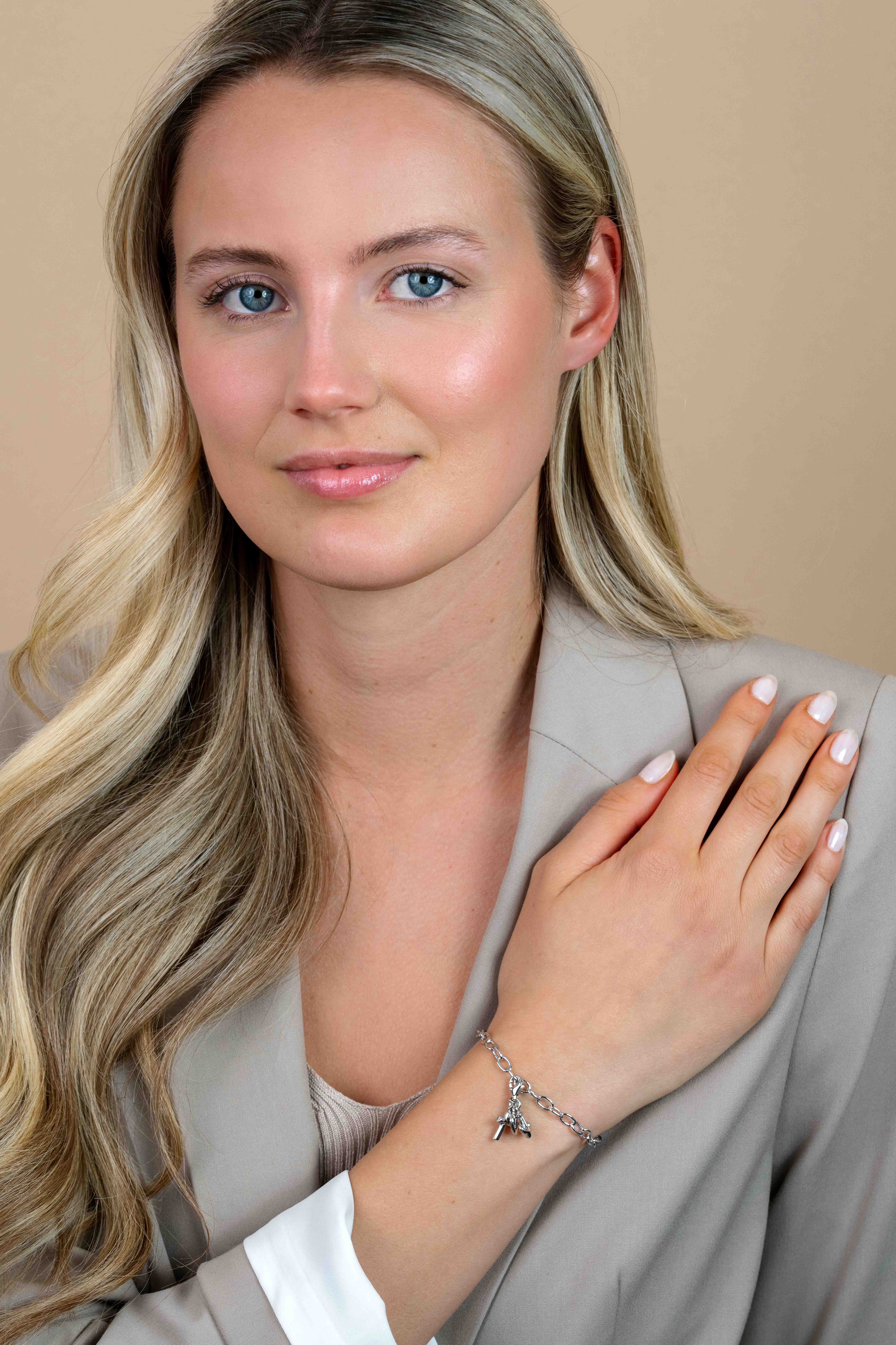 Zinzi zilveren bedelarmband 19cm CH-A3 