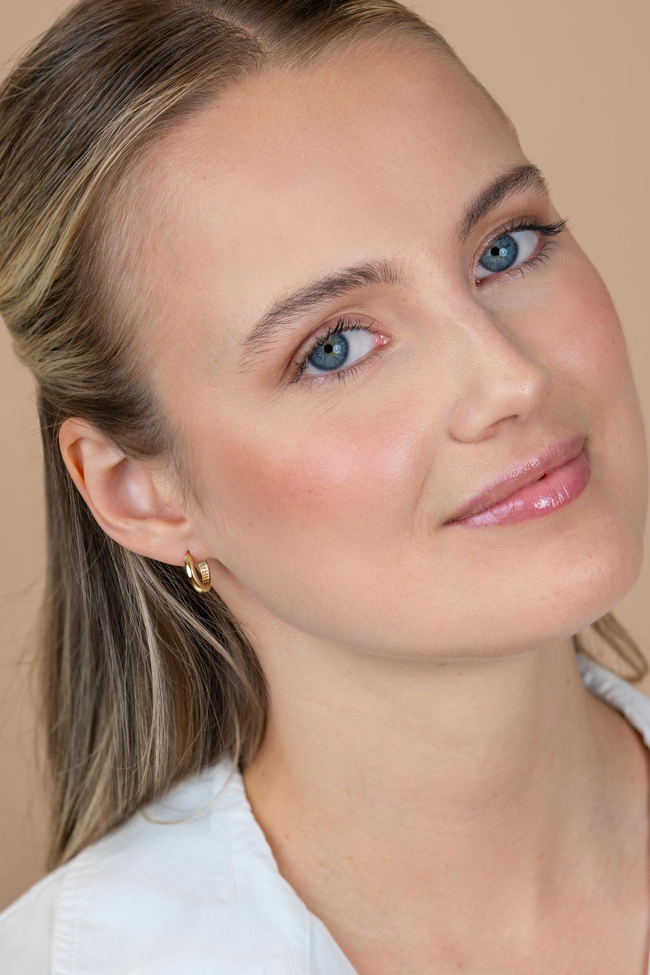 14,5mm ZINZI Gold 14 krt gouden oorringen met luxe klapsluiting 3mm brede buis ZGO568