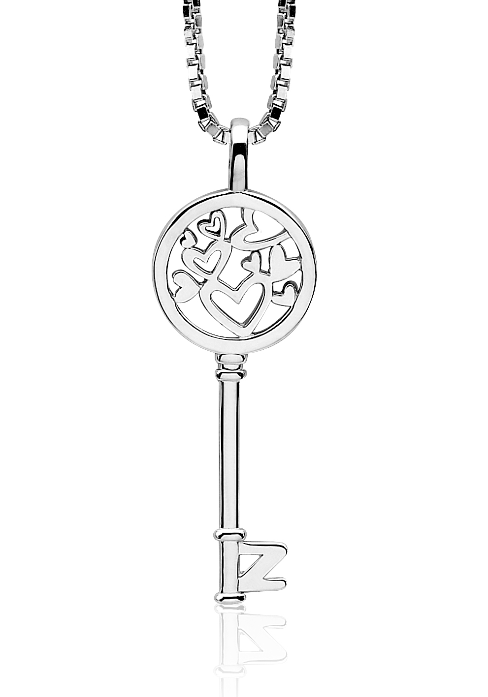 Zinzi zilveren hanger sleutel ZIH636 