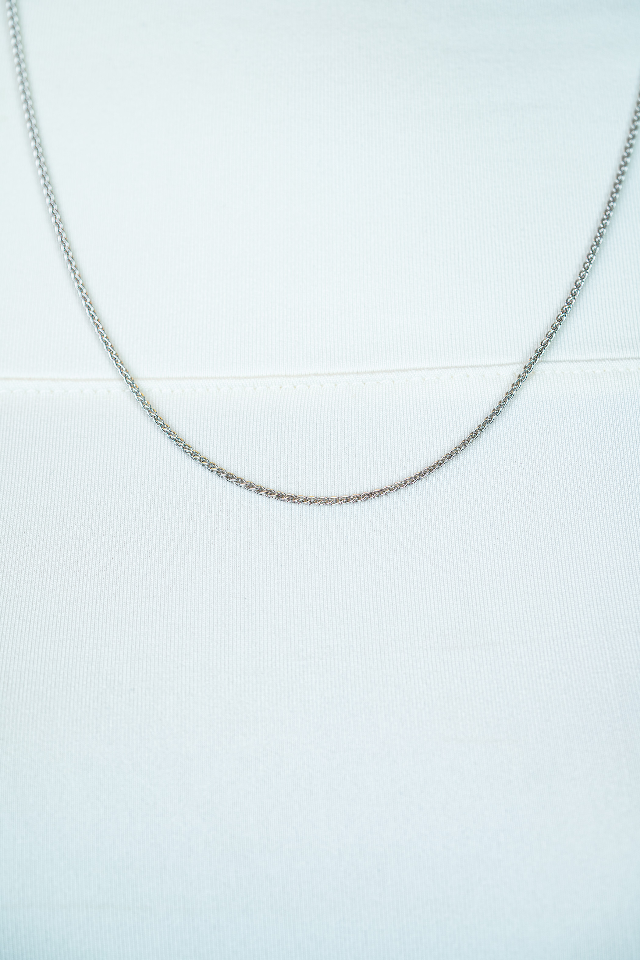 60cm ZINZI zilveren palmier ketting ZILC-P60