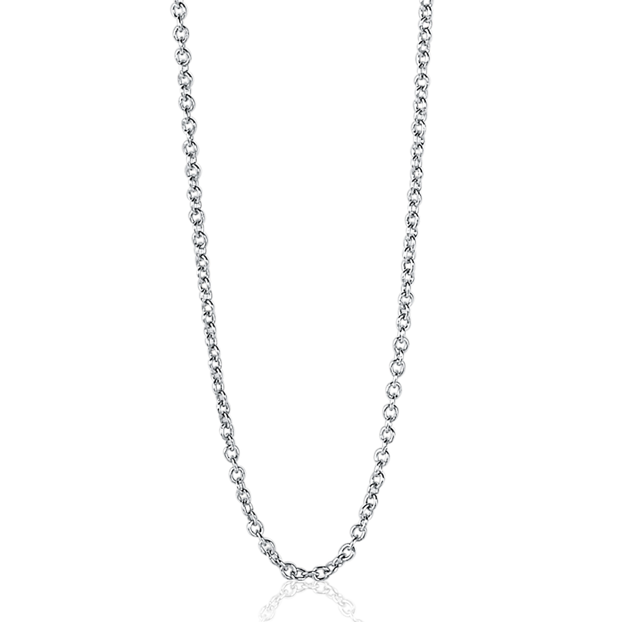 42cm ZINZI zilveren anker ketting ZILC-A42