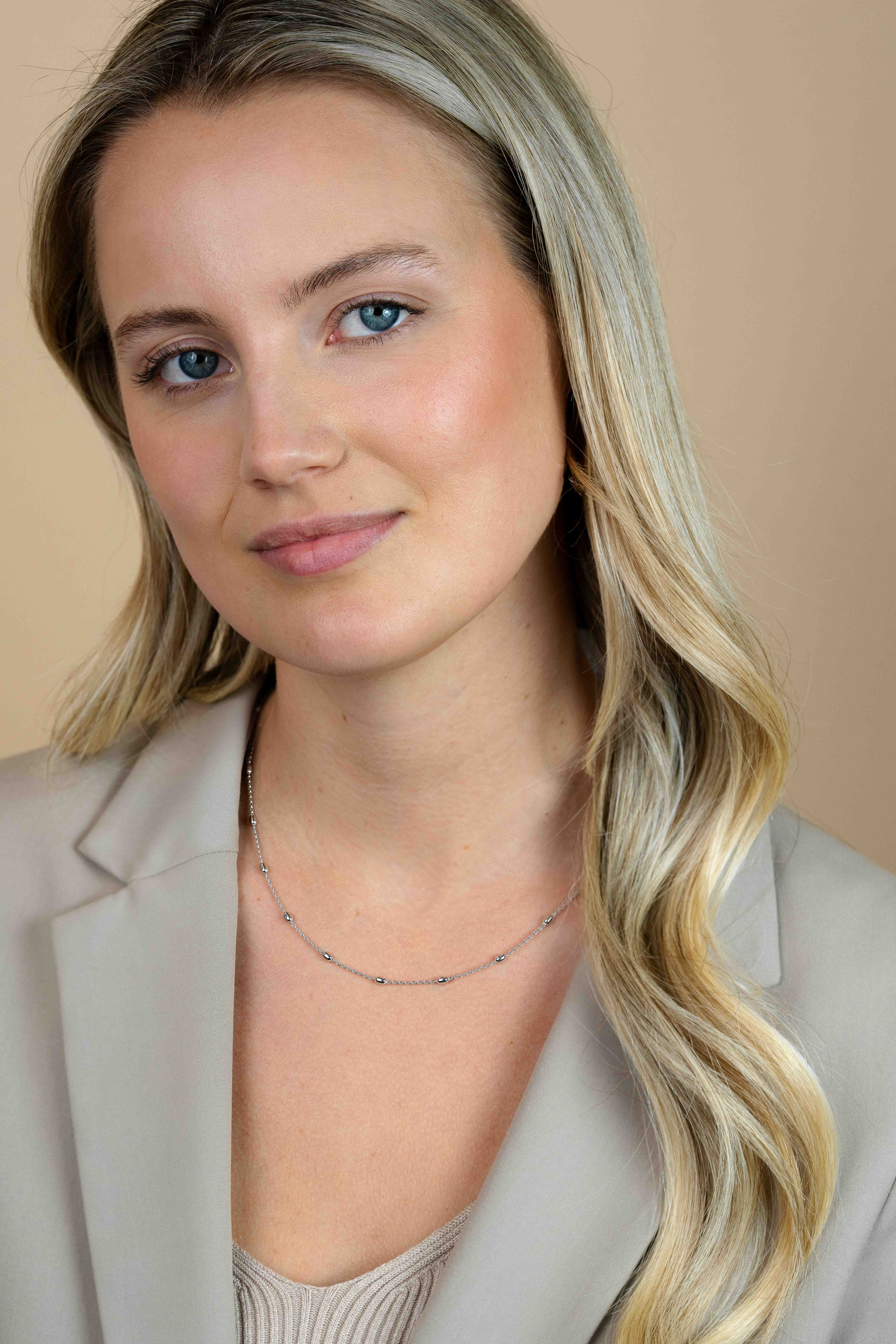 Zinzi zilveren fantasie ketting ovaal 45cm ZIC1232