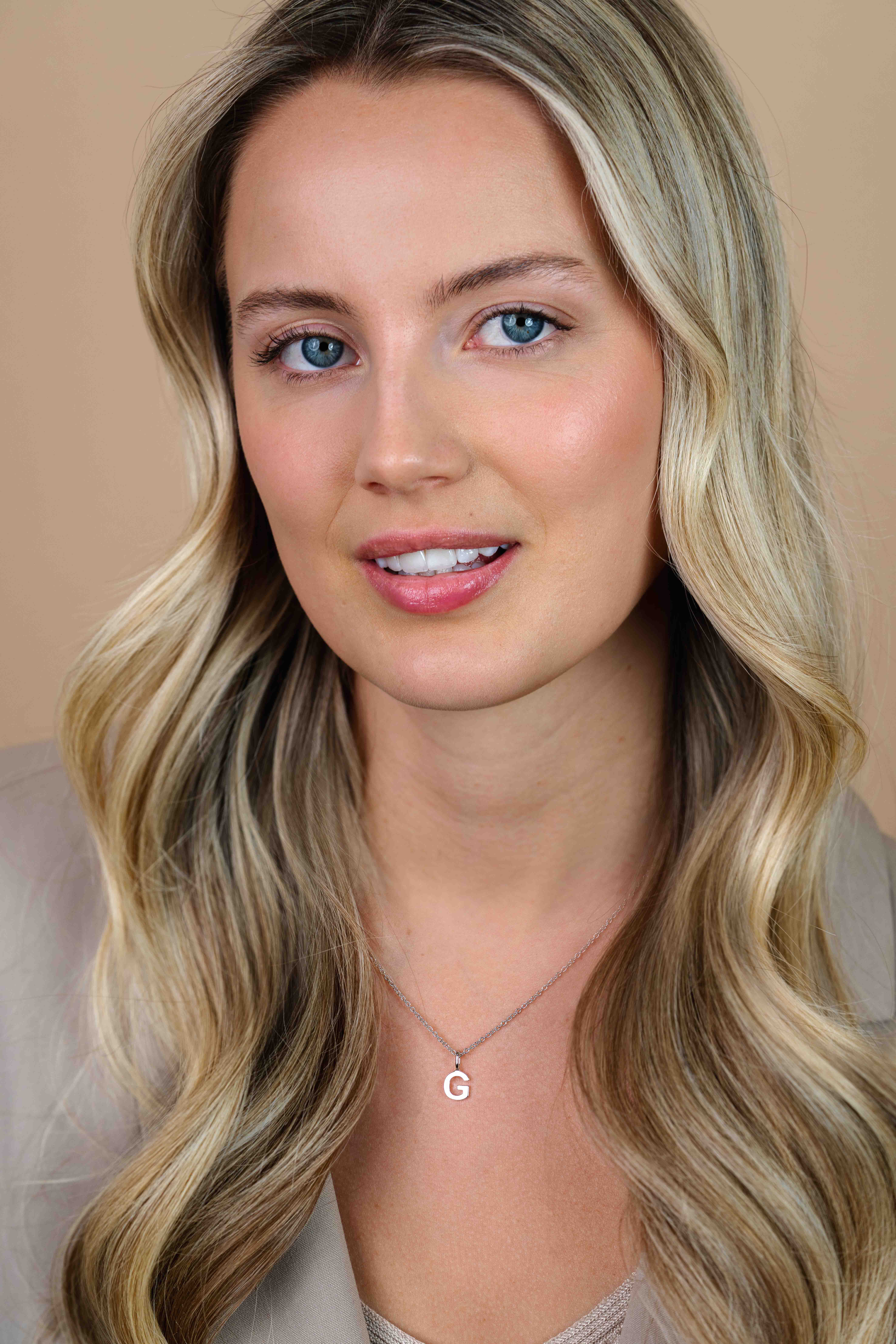 ZINZI zilveren letter hanger G ZIH2140G