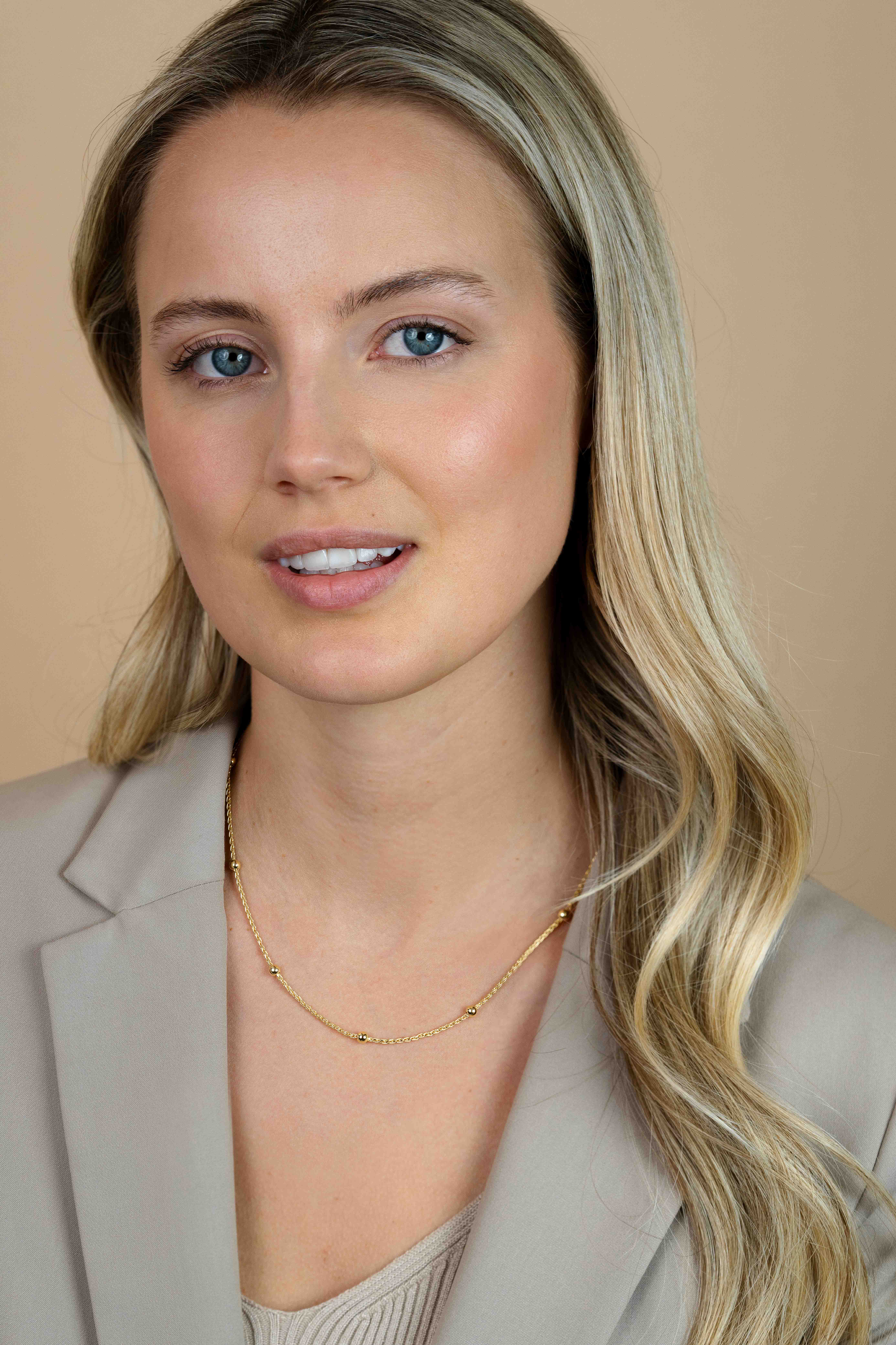 ZINZI zilveren fantasie ketting geel verguld 42-45cm ZIC1128G 