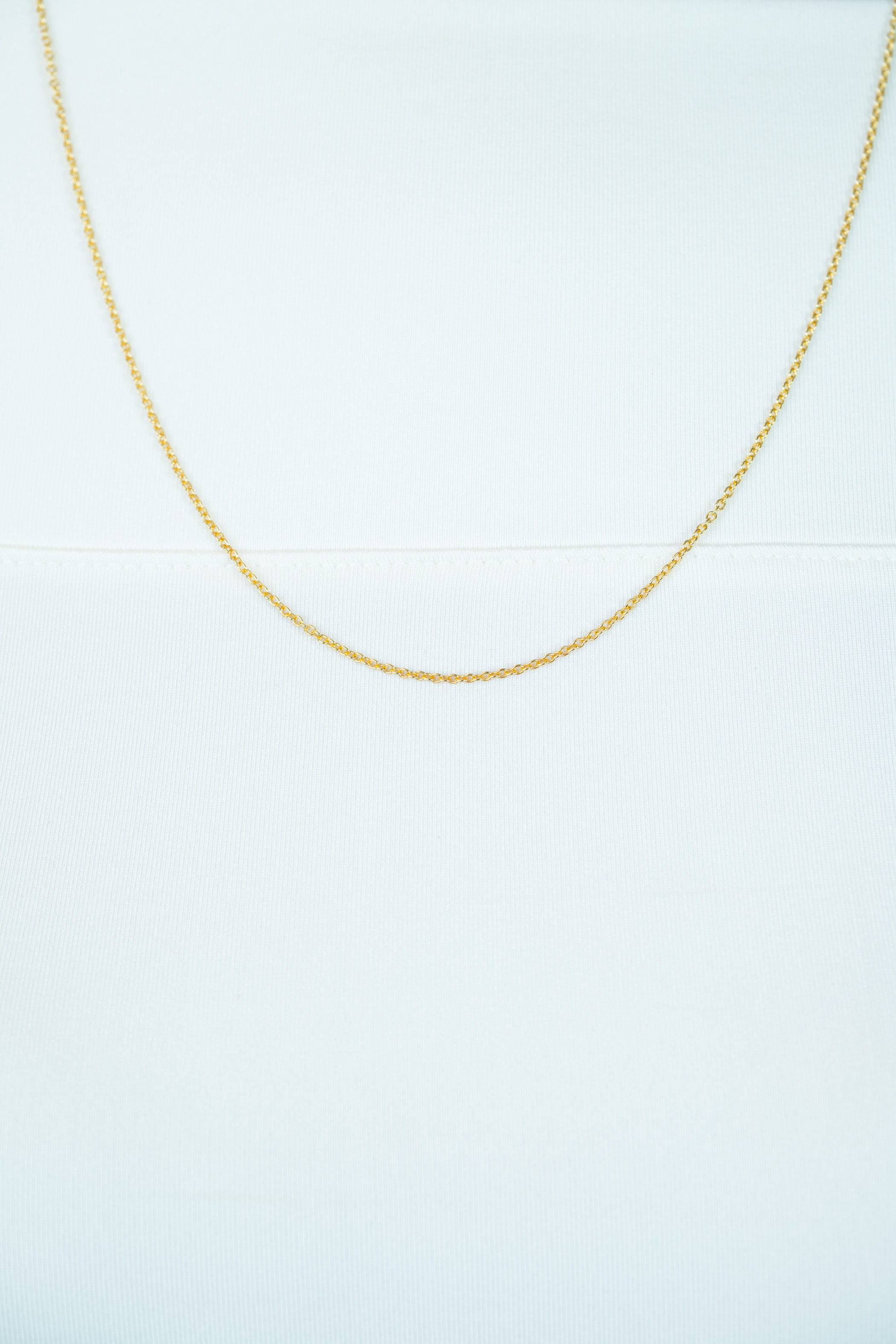 42cm ZINZI gold plated zilveren anker ketting ZILC-A42G