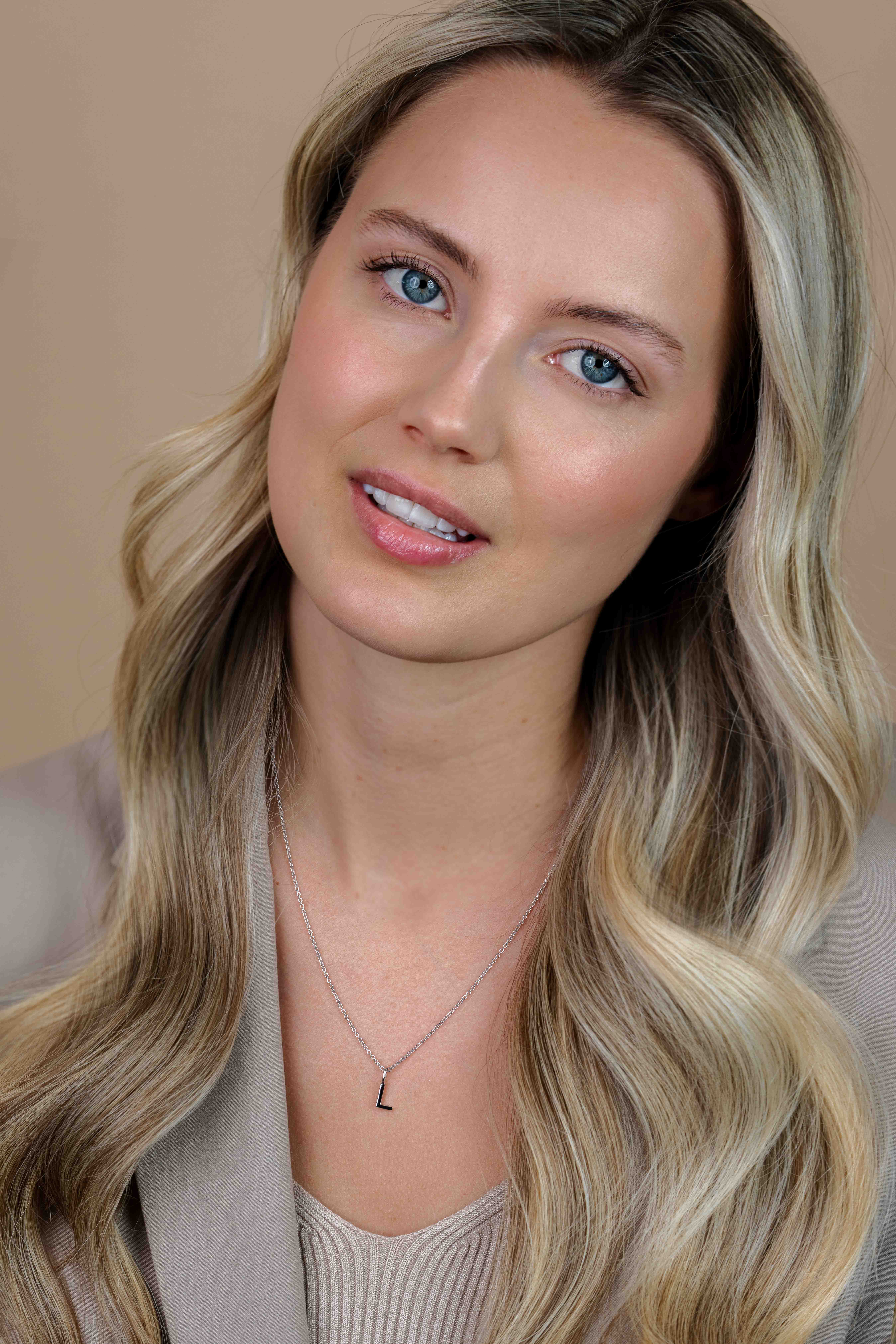 ZINZI zilveren letter hanger L ZIH2140L