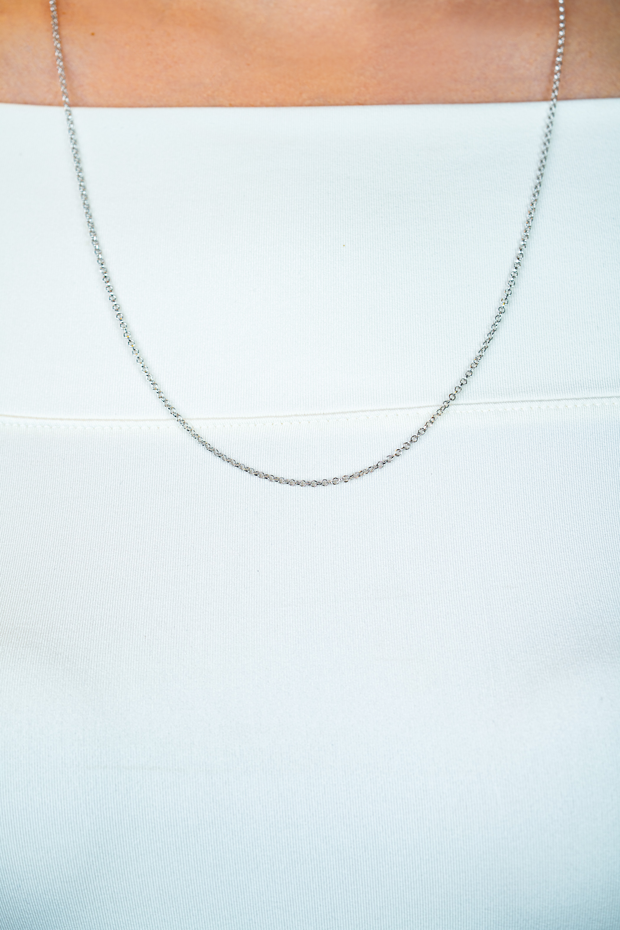 42cm ZINZI zilveren jasseron ketting ZILC-J42
