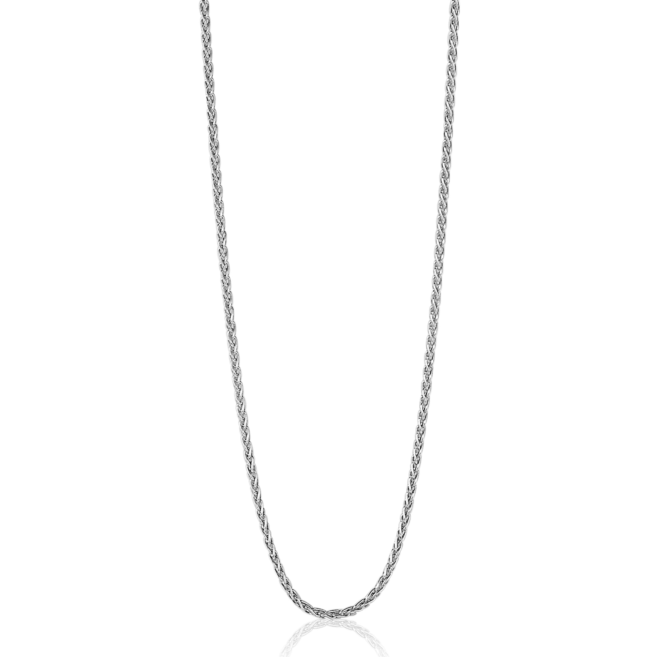 42 cm ZINZI zilveren palmier ketting ZILC-P42