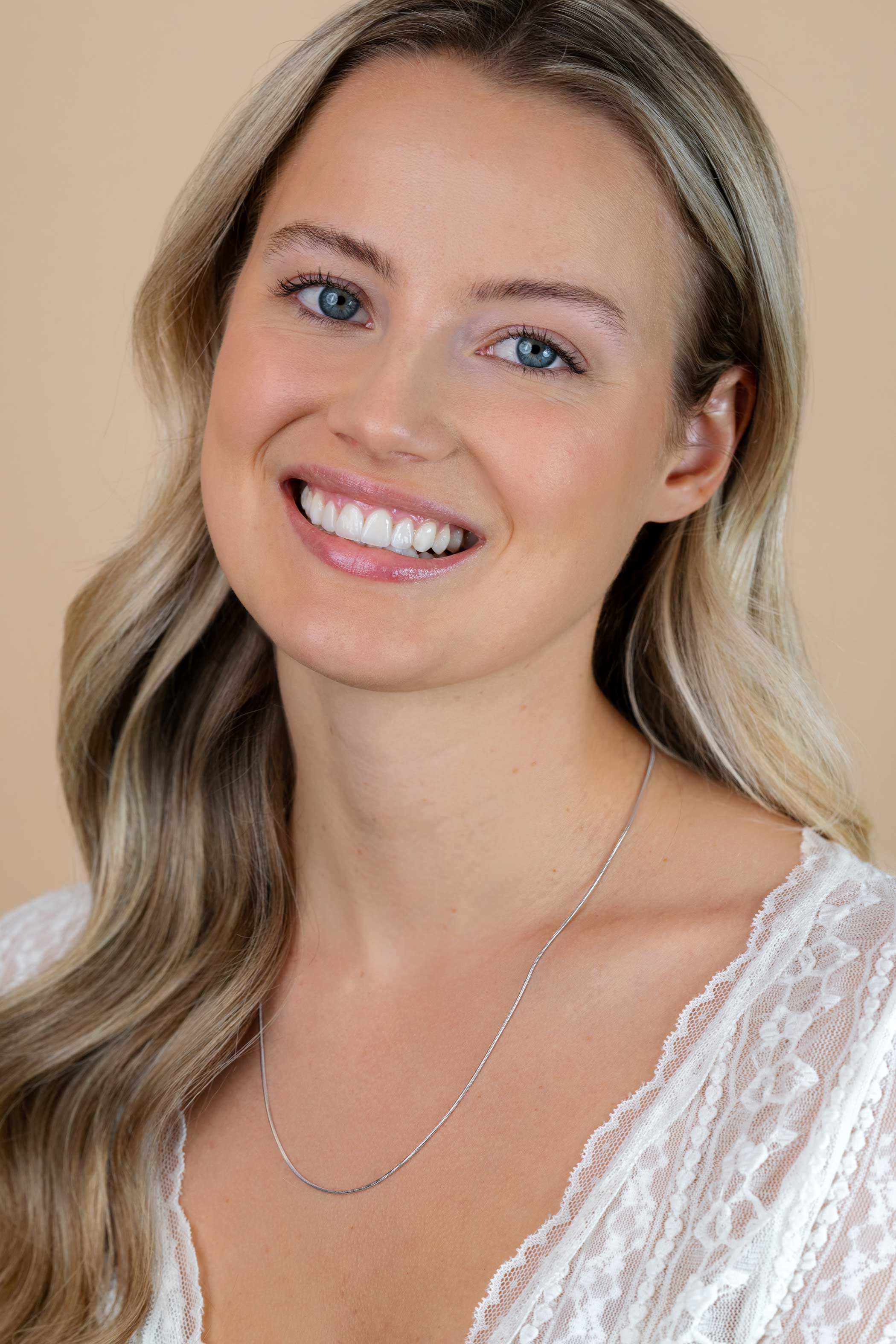 50cm Zinzi zilveren slangen collier 1mm breed ZISL50 