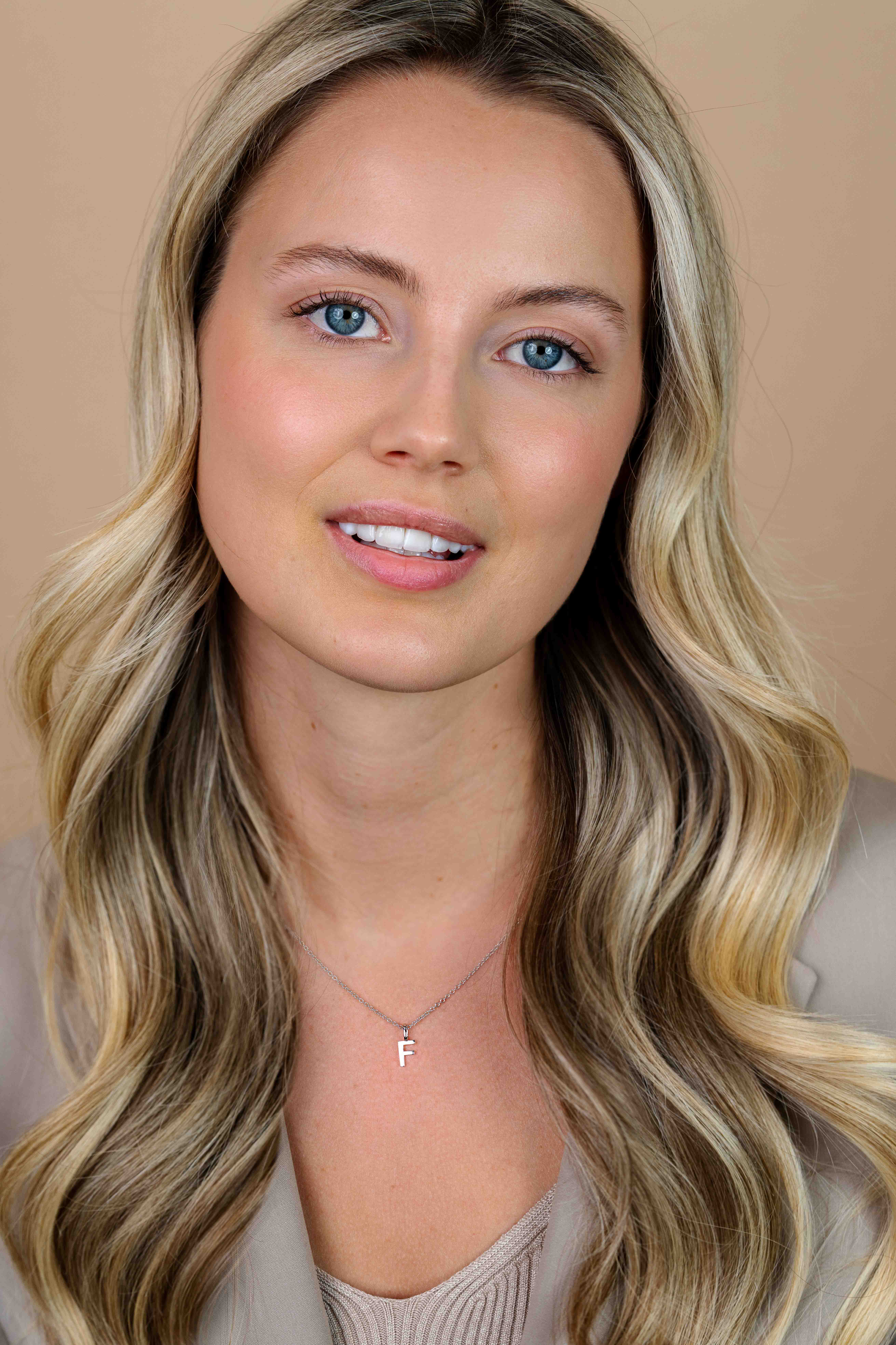 ZINZI zilveren letter hanger F ZIH2140F