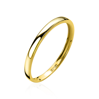 ZINZI Gold 14 karaat gouden aanschuifring glad ZGR146
C