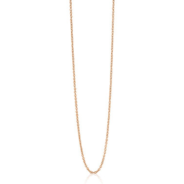 45cm ZINZI zilveren anker ketting rosé verguld ZILC-A45R