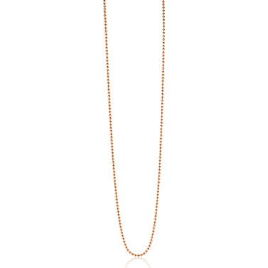 70cm ZINZI zilveren bolletjes ketting rosé verguld ZILC-B70R