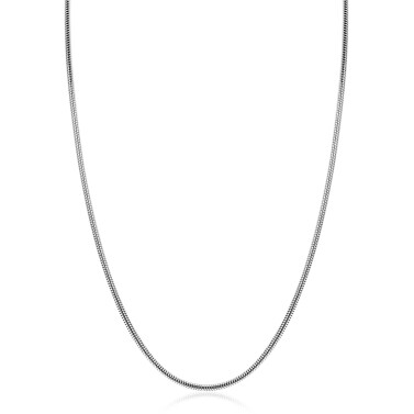ZINZI zilveren ronde slangen ketting (2mm breed) 42-45cm ZIC2849