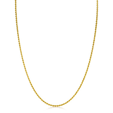 70cm ZINZI gold plated zilveren koord ketting ZILC-K70G