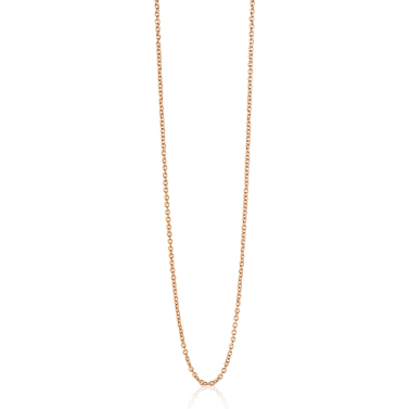 60cm ZINZI zilveren anker ketting rosé verguld ZILC-A60R