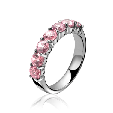 ZINZI zilveren ring roze ZIR1000RC