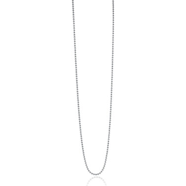 70cm ZINZI zilveren bolletjes ketting, 0,9mm breed. ZILC-B70