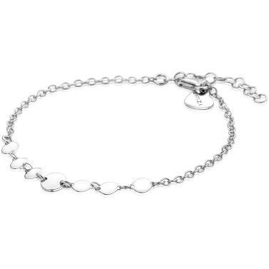 ZINZI zilveren armband met gladde ronde elementen 6mm 17-20cm ZIA-BF151

