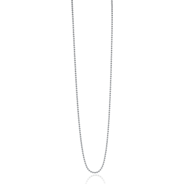 90cm ZINZI zilveren bolletjes ketting. 0,9mm breed ZILC-B90