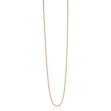 42cm ZINZI zilveren bolletjes ketting rosé verguld ZILC-B42R