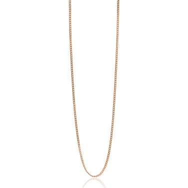 90cm ZINZI zilveren gourmet ketting rosé verguld ZILC-G90R
