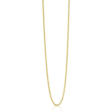 90cm ZINZI zilveren anker ketting geel verguld ZILC-A90G