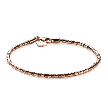 ZINZI rosé verguld zilveren fantasie armband 17-19cm ZIA1129R