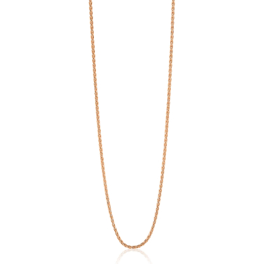 60 cm ZINZI zilveren palmier ketting rosé verguld ZILC-P60R