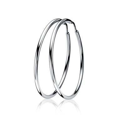 ZINZI zilveren oorringen 35 x 2mm glad ZIO435
