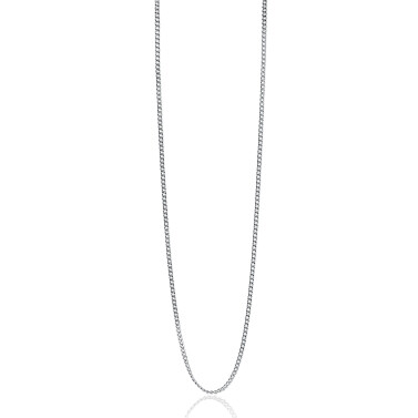 80cm ZINZI zilveren gourmet ketting. ZILC-G80