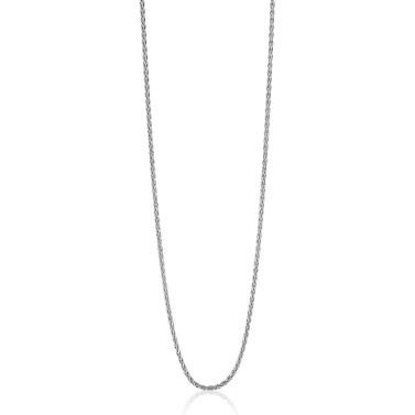 70 cm ZINZI zilveren palmier ketting ZILC-P70