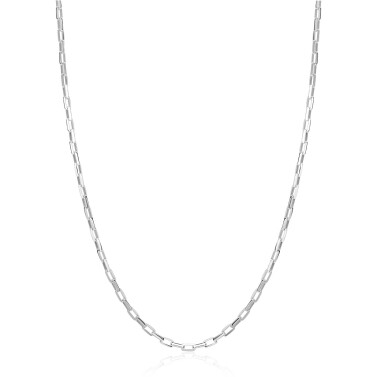 ZINZI zilveren paperclip schakel ketting (2,2mm breed) 42-45cm ZIC2845