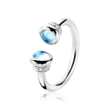 ZINZI zilveren ring turquoise ZIR1193C