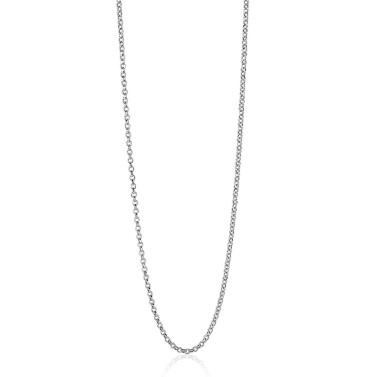 42cm ZINZI zilveren jasseron ketting ZILC-J42