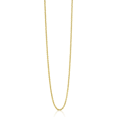 60cm ZINZI gold plated zilveren anker ketting ZILC-A60G