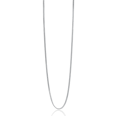 45cm ZINZI zilveren gourmet ketting ZILC-G45