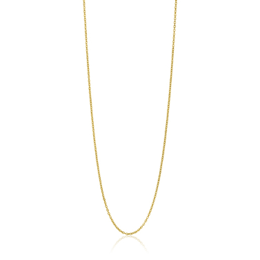 42cm ZINZI Gold 14 krt anker ketting 0,9mm breed, ideaal om je hanger aan te bevestigen ZGLA42-09