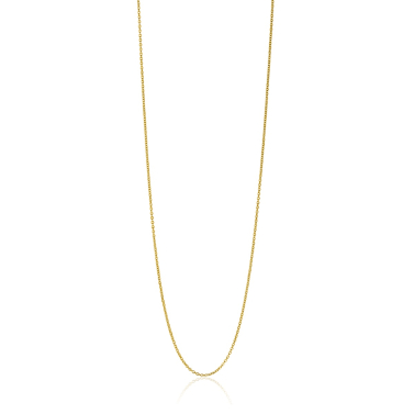 45cm ZINZI Gold 14 krt anker ketting 0,7mm breed, ideaal om je hanger aan te bevestigen ZGLA45-07