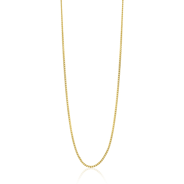 42cm ZINZI Gold 14 krt gourmet ketting 0,8mm breed, ideaal om je hanger aan te bevestigen ZGLG42-08