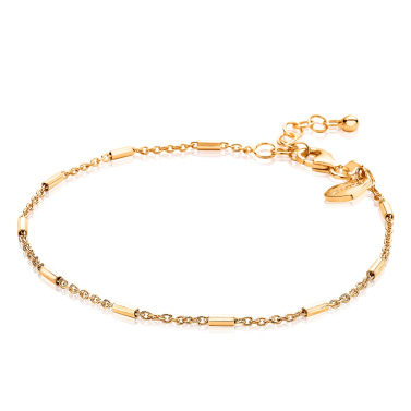 ZINZI zilveren fantasie armband geel verguld 17-20cm ZIA1648G