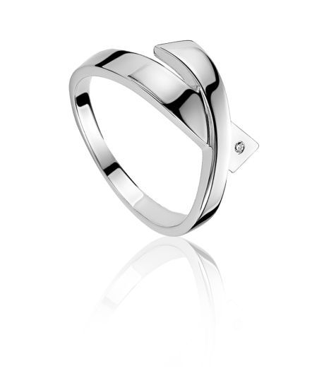 ZINZI DIAMONDS zilveren ring diamant wit ZDR24