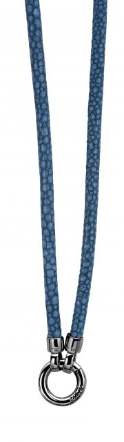 Zinzi donkerblauw lederen collier 90cm ZIC846DB 