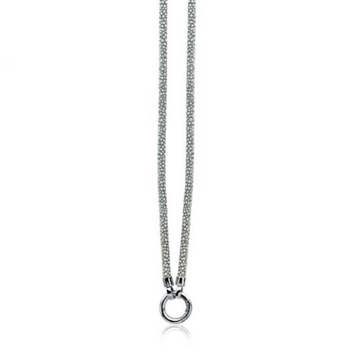 Zinzi grijs lederen collier 90cm ZIC846G 