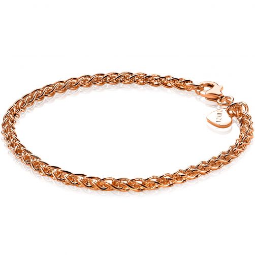 ZINZI zilveren palmier armband rosé verguld 3,5mm ZIA1260R