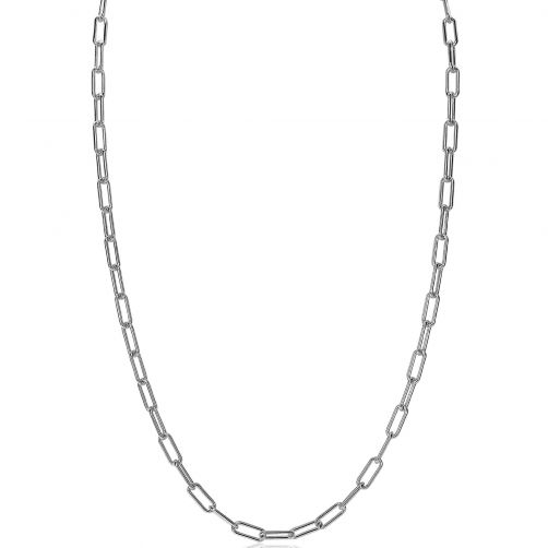 ZINZI zilveren paperclip schakel ketting 45cm 3,5mm breed ZIC2202