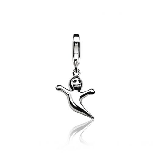Zinzi zilveren bedel spook CHARMS147