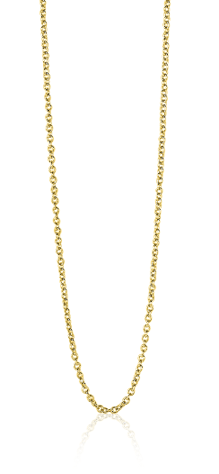 42cm ZINZI gold plated zilveren anker ketting ZILC-A42G