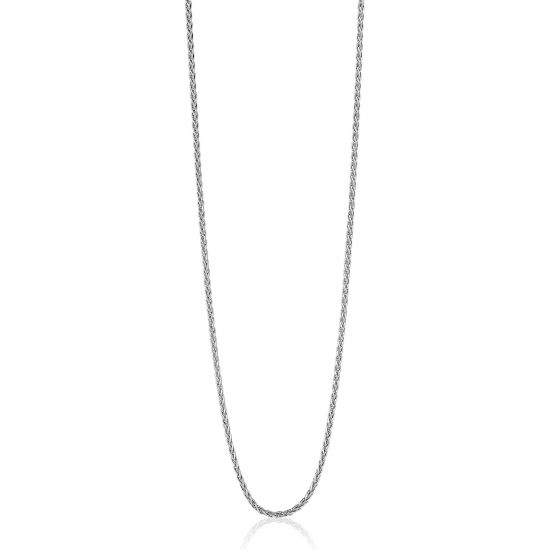 42 cm ZINZI zilveren palmier ketting ZILC-P42